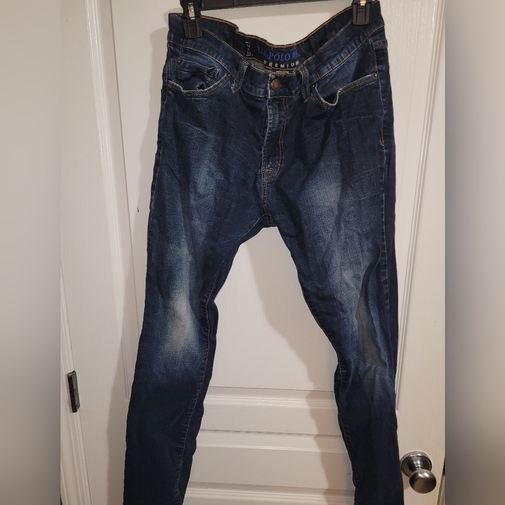 US. Polo Assn Premium Skinny Stretch Fit Men's Blue Jeans